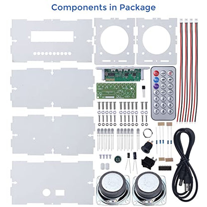 MiOYOOW DIY Bluetooth Speaker Kit, STEM Soldering Practice Kit for Adults