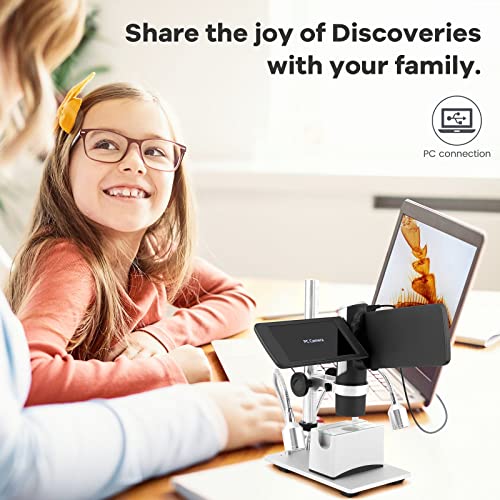 Andonstar AD203 Digital Coin Microscope for Error Coins with Metal Stand - color: Black+Pro Bracket, Slides
