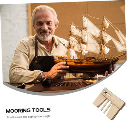 Model Ship Rigging Tools Wooden Mooring Tools for Sailing Model Fixed Mini Size