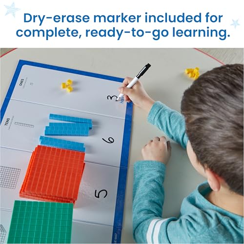 hand2mind Multicolored Base Ten Blocks Activity Set, 133 Pieces - style: Multicolored Plastic