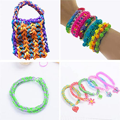 YUSLROB 2500+ Rubber Band Loom Bracelet Kit,Loom Bracelet Making kit,Best Gifts for Birthday and Christmas with, Rubber Band Refill Kit for