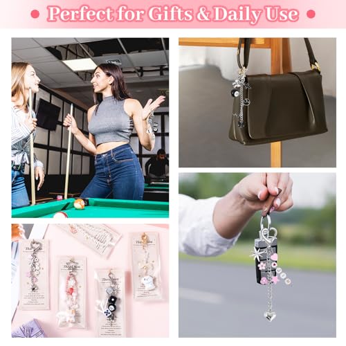 Wurosi 945PCS Bag Charm Kit Gold & Silver,Bag Charm Craft Supplies - color: 945 Pcs Gold+Silver Keychain Kit