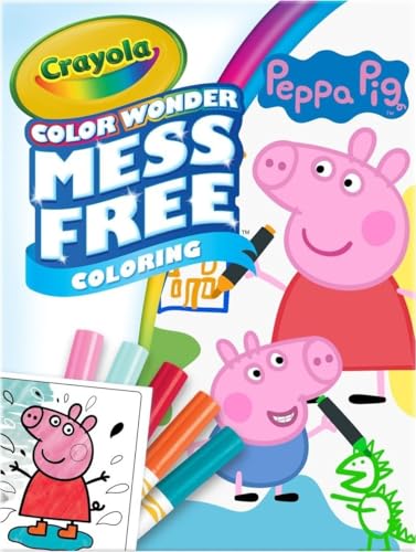 Crayola Peppa Pig Color Wonder Activity Set, Mess Free Peppa Pig Coloring Pages for Toddlers, Peppa Pig Toys, Toddler Gifts - style: Peppa Pig