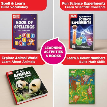 Doctor Jupiter Ultimate Gift Set of Learning for Girls Ages 4-6 - style: Girl Science Gift Set: 4-8 Years