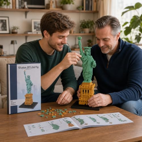 YaJie Statue of Liberty Micro Blocks Set, Educational Architecture Model Kit for Teens & Adults, Creative DIY Landmark Building Toy, Ideal Gift for Ages 14+(2810 PCS) - color: Statue of Liberty