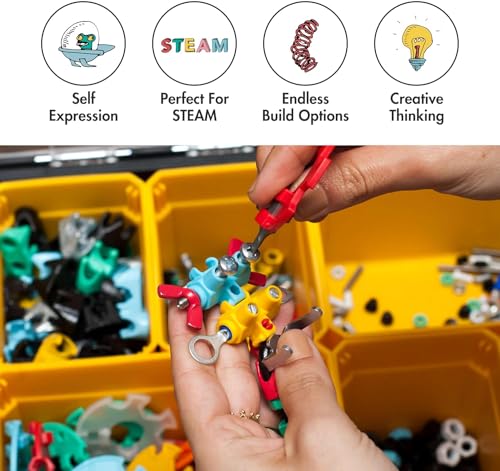 The Off Bits Educational STEM Toys for 6+: Robot Toy Building Sets, 3-in-1 Engineering Kit for Boys and Girls, Build Your Own STEM Building Toys with Endless Possibilities (Educational Kit) - style: Educational Kit