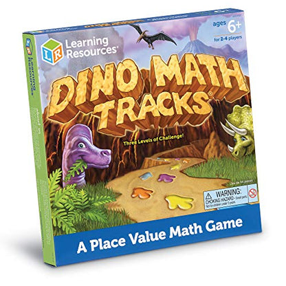 Learning Resources Dino Math Tracks Game