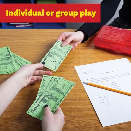Learning Advantage One Hundred Dollar Play Bills, Set of 50 Paper Bills - style: $100 Bills