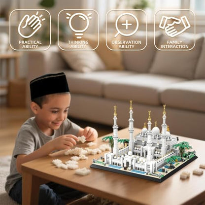 Sheikh Zayed Grand Mosque Building Blocks Set - style: Sheikh Zayed Mosque