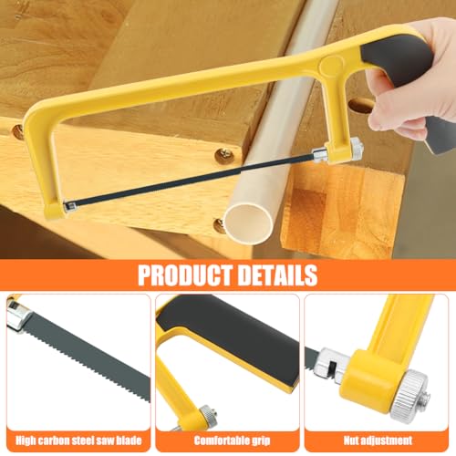 6 Inch Mini Hacksaw and Mitre Block Set - color: Yellow