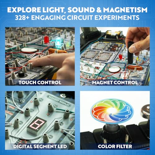 Playz Advanced Circuit Board for Kids, Science Kits for Kids Age 8-12 - size: 328+ Experiments