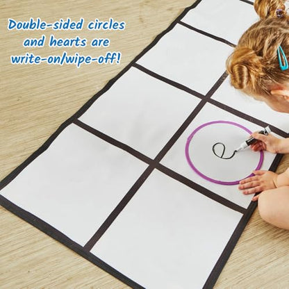 hand2mind Elkonin Box Floor Mat Activity Set, Phonemic Awareness, Ages 3+