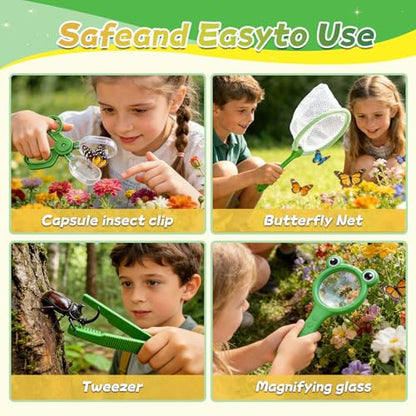 28 PCS Outdoor Explorer Kit, Bug Catcher for Kids Educational Outdoor Toys