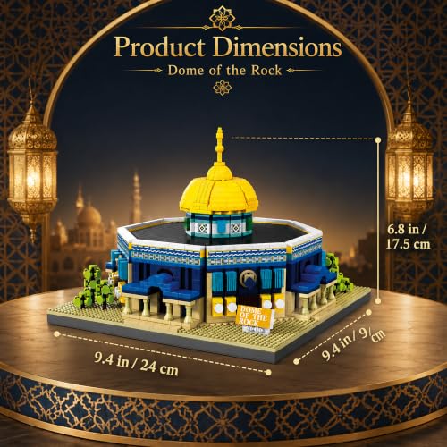 Dome of The Rock Micro Mini Building Blocks Sets 983 PCS - style: Dome of The Rock