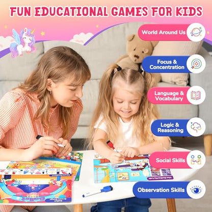 JoyCat Search & Find Activity Books, Educational Toy for Girls Ages 3-6 - style: Girl Themes