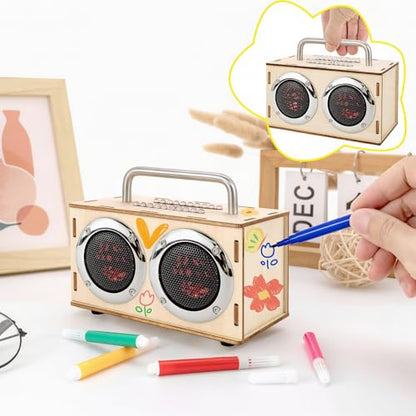 DIY Bluetooth Speaker Kit for Kids 8-10 - STEM Kits Science Project Toys - color: Chrome