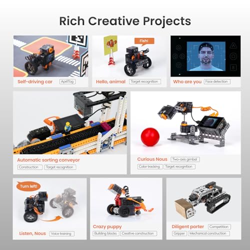 Nous AI Robot for Kids 12+, Scratch & Python Coding STEM Kit