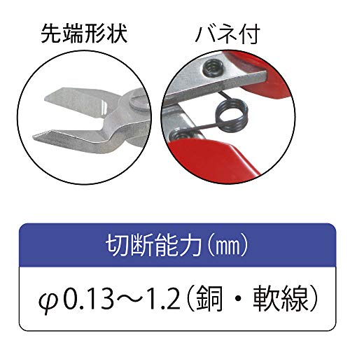 TOP Nipper Cutting Pliers Sharp Heavy Duty Japanese Stainless Steel, Spring Loaded Precision Flush Cut Pliers 4.25", Wire Cutter Tool, Made in JAPAN - color: 01: Size 110