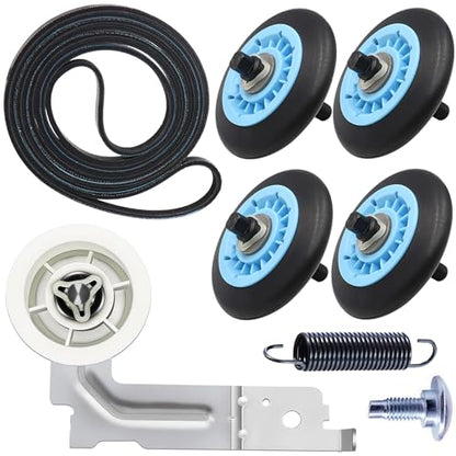 Upgraded Sam-Sung Dryer Repair Kit for Samsung Dryer Roller Replacement Kit - color: Blue 4 Roller Spacer