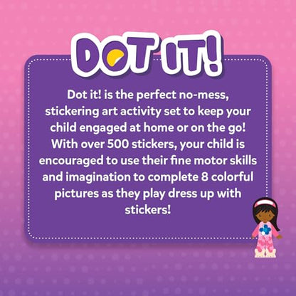 Skillmatics Dot It Sticker Art – Dress Up, Travel Toy, Craft Kit for Kids - style: 5. Dress Up!