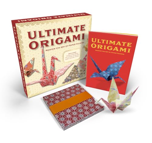 The Ultimate Origami Kit: Master the Art of Paper Folding - Includes: Instruction Book, 100 Pieces of Double Sided Origami Paper