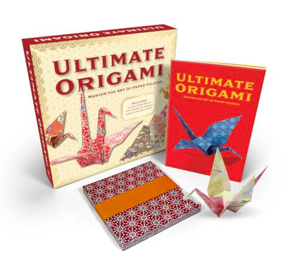 The Ultimate Origami Kit: Master the Art of Paper Folding - Includes: Instruction Book, 100 Pieces of Double Sided Origami Paper