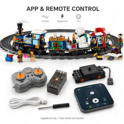 Remote Controller Motor Power Pack Compatible with Lego 10361 Holiday Express Train Model – with Battery – Upgrade Kit Only, Model Not Included