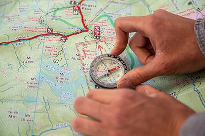Coghlan's Compass – for Hiking, Camping, Survival & Orienteering – Map, Deluxe Map, Lensatic, Liquid-Filled, Pocket, Wrist, Trail, Carabiner, Pin-On & LED Navigation Tools - size: One Size