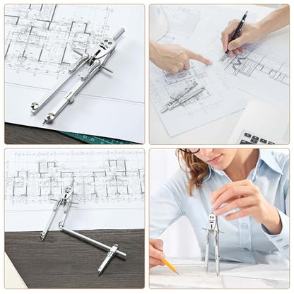 Mr. Pen- Professional Metal Compass with Wheel