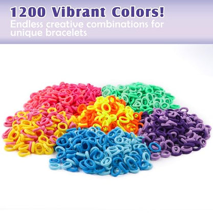 DPAPDI Bracelet Making Kit Toys for Kids, Girls Crafts for Ages 6-12 - color: Loom Bracelets Kit