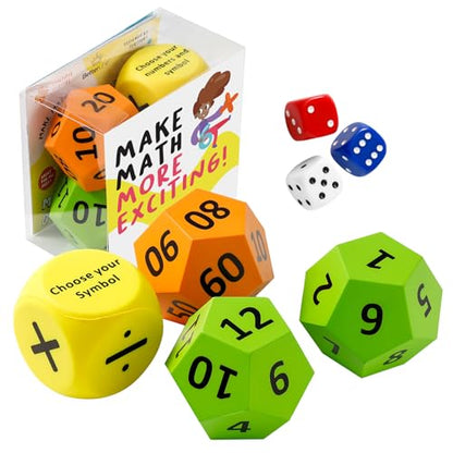 BETTERLINE Math Dice Game Kids Teens Adults Math Skill Game Educational