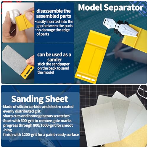 25Pcs Hobby Modeling Kit Tools Building Modeler Basic Tool for Gundam Basic Model Assembling, Building and Repairing