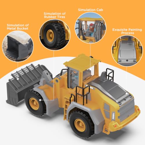 KIDMARKT Metal RC Wheel Loader Toy - style: Wheel Loader