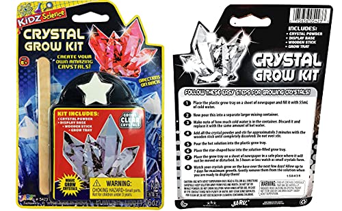Magic Grow a Crystal Kit (24 Sets) | Growing Crystals Science Kit Toys for Kids and Adults. Party Favors Supplies in Bulk. Plus 1 Sticker #5423-24s 24 Packs
