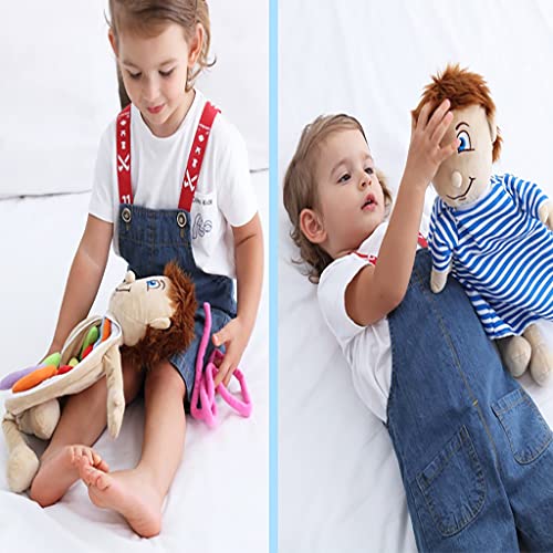 Vocheer Human Body Anatomy Toy, Montessori Preschool Educational Plush - color: Blue