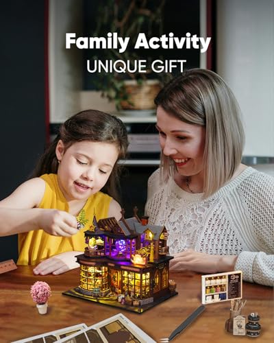 DIY Miniature House Kit Dollhouse Kit for Adults to Build Mini Magic House - color: Magic Treasure House