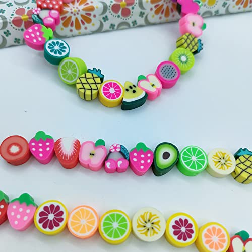 200pcs Fruit Polymer Clay Beads - color: Fruit