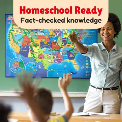 BEST LEARNING i-Poster My USA - Interactive Talking US Map for Kids - style: USA Map
