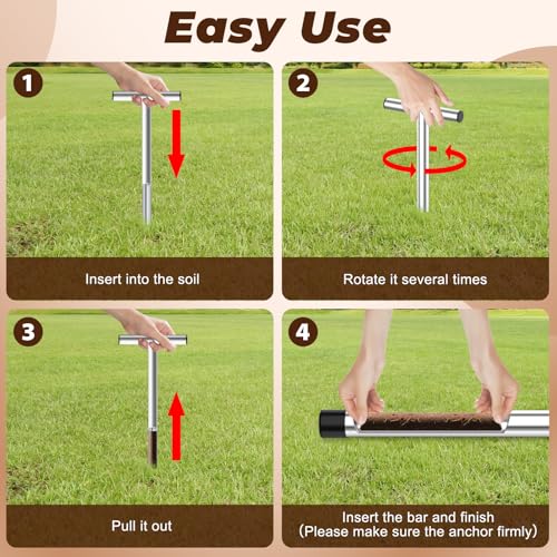 17in Soil Probe Soil Sample Ergonomic T-Style Stainless Steel - color: 17in