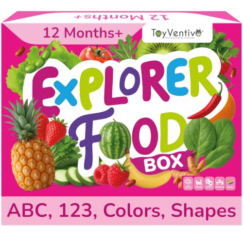 TOYVENTIVE Toddler Learning Kit with 4 Toddler Books, 2 Flash Cards for Toddlers 1-3, 4 Puzzles & 2 Games, Preschool Learning Activities - color: Pink, size: Explorer Box