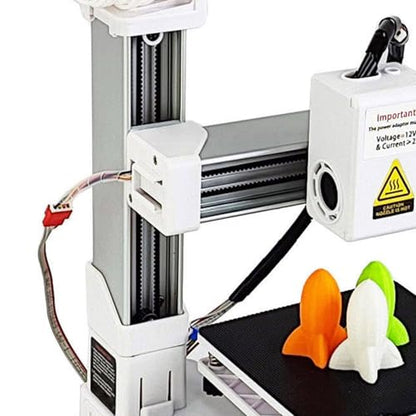 Mini FDM 3D Printer, 100x100x100mm, for Beginners, PLA/TPU - color: White