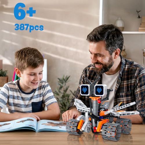 Robot Building Kit for Kids 8-12 STEM Coding Robot Toy 5-in-1