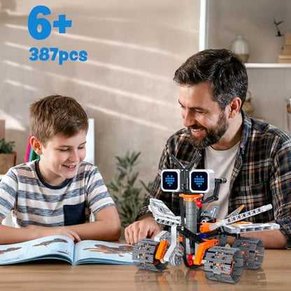 Robot Building Kit for Kids 8-12 STEM Coding Robot Toy 5-in-1