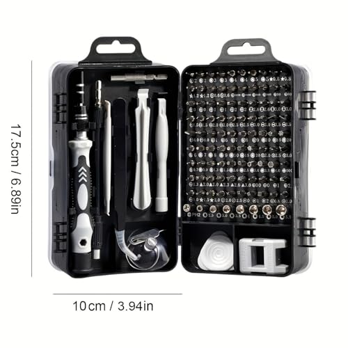 115-in-1 Screwdriver Set, Strong Magnetic Multi-Bit Tool Kit with Special-Shaped Bits, Professional Precision Repair Tools for Phone, Laptop, Electronics - color: Purple