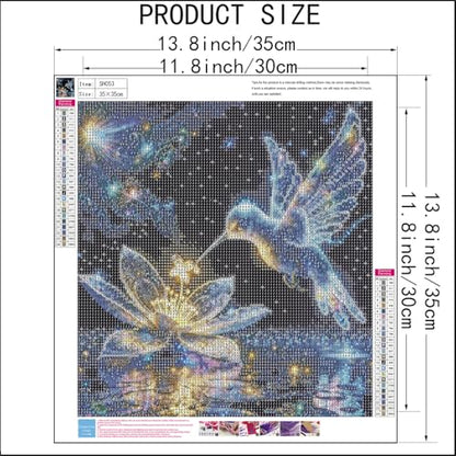 Hummingbird Diamond Art Kits For Adults,DIY Bird Diamond Painting Kits - color: Hummingbird Bird