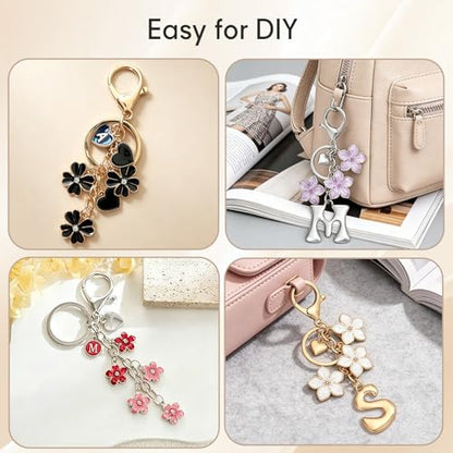sunla 20pcs Gold Keychain Making Kit with Key Rings Lobster Clasp Chain, Metal Bag Charm Kits for DIY Craft Jewelry Making - color: Gold-20pcs