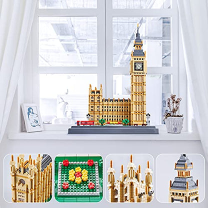 Big Ben Building Set for Adults, London Architecture Micro Blocks Model Kit