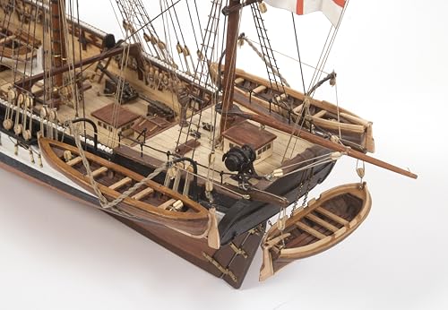 OcCre HMS Beagle 1:60 Scale Wooden Ship Model Construction Kit#12005 Adult Assembly Required (Model Only - No Paint) - color: Model Only - No Paint