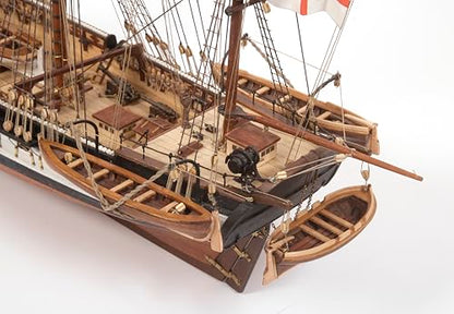 OcCre HMS Beagle 1:60 Scale Wooden Ship Model Construction Kit#12005 Adult Assembly Required (Model with OcCre Preimium Acrylic Paint Set) - color: Model with OcCre Preimium Acrylic Paint Set