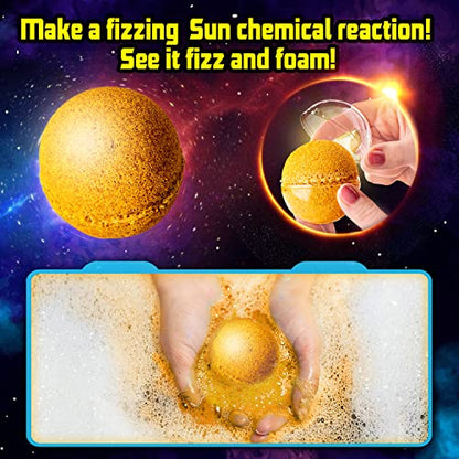 Original Stationery Space Science Kit, Solar System Kit with a Rocket, Outer Space Craft Stickers and More to Make a Moon Spinner and a Solar System, Fun Gift Idea, Toys for Boys and Girls, Ages 6-14